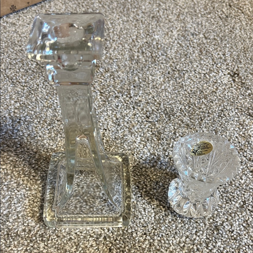 Elegant Glass Candle Holders
